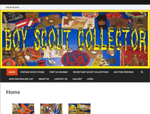 Tablet Screenshot of boyscoutcollector.com